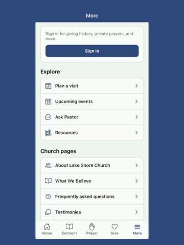Lake Shore Church - Chicago iPad screenshot