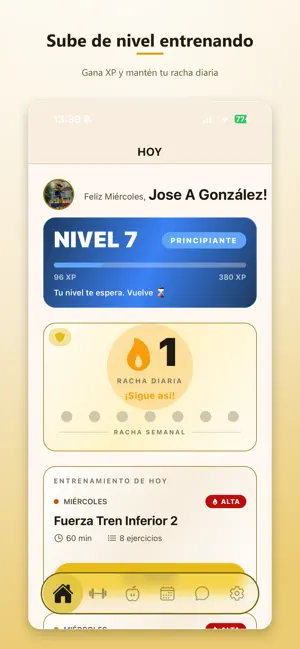 Elite Training Fitness App screenshot 1