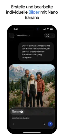 Screenshot von Google Gemini auf dem iPhone 5