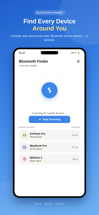 Bluetooth: Track Device BLE Screenshot 2 of 3