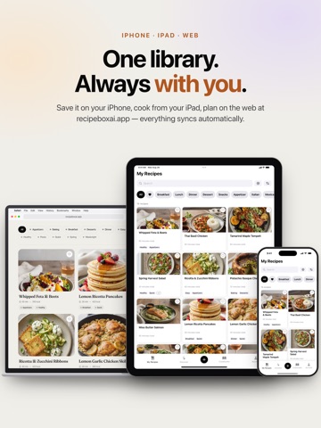 RecipeBox AI iPad screenshot