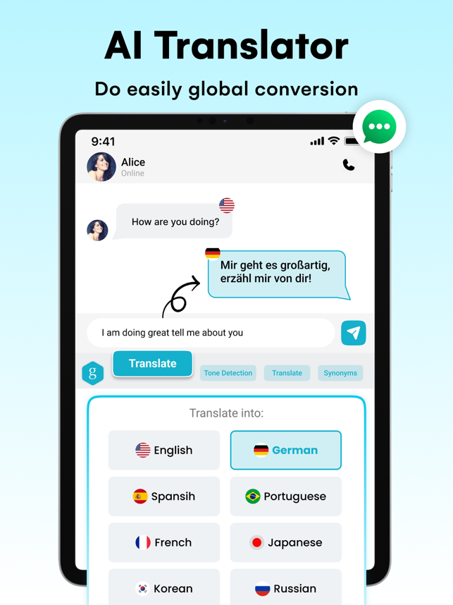 ‎AI Keyboard & Grammar Checker Screenshot