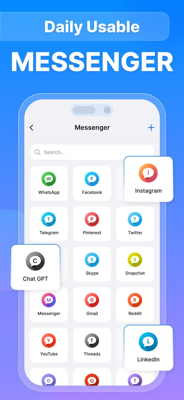Screenshot #2 pour All in one Messenger