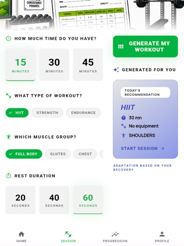 Agile Workout : fitness iPad screenshot