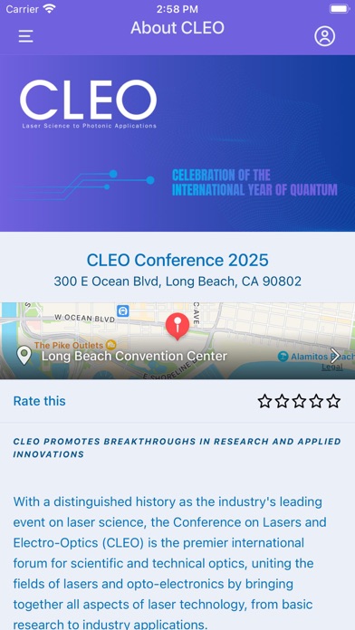 CLEO Conference Screenshot