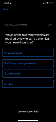 CDL Quiz iPhone screenshot