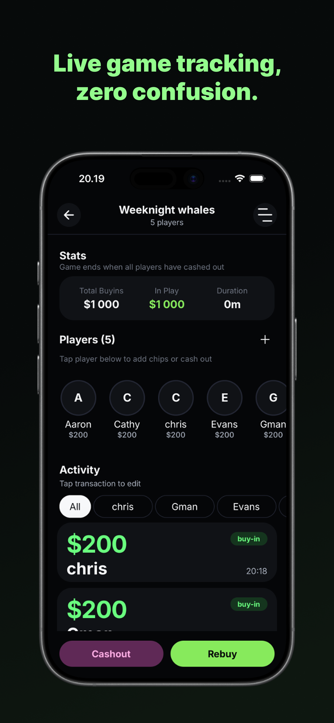 Pokertally: Track Home Games