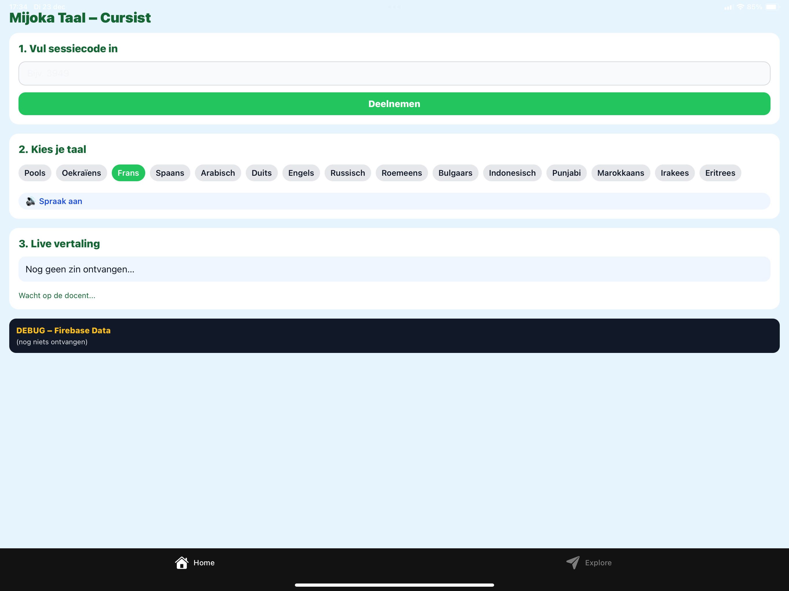 Mijoka Taal Cursist App