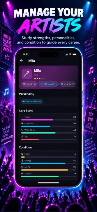 Music Tycoon: Label Manager screenshot 5