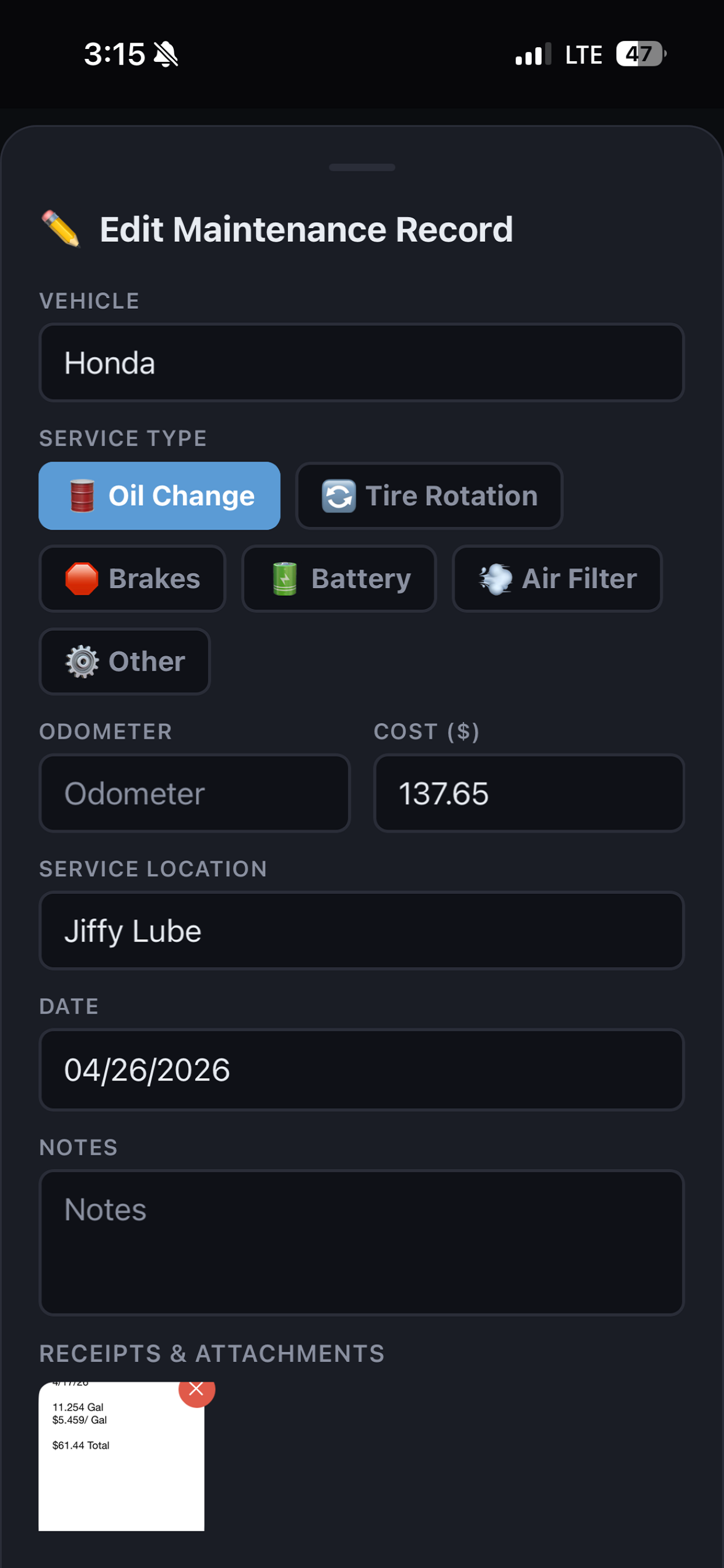 Auto Fuel & Maintenance screenshot 4