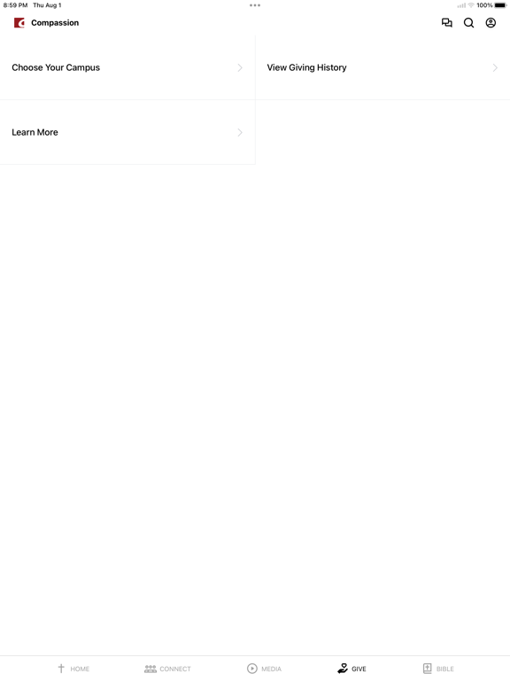 Compassion Christian Church iPad screenshot 4 - Education app