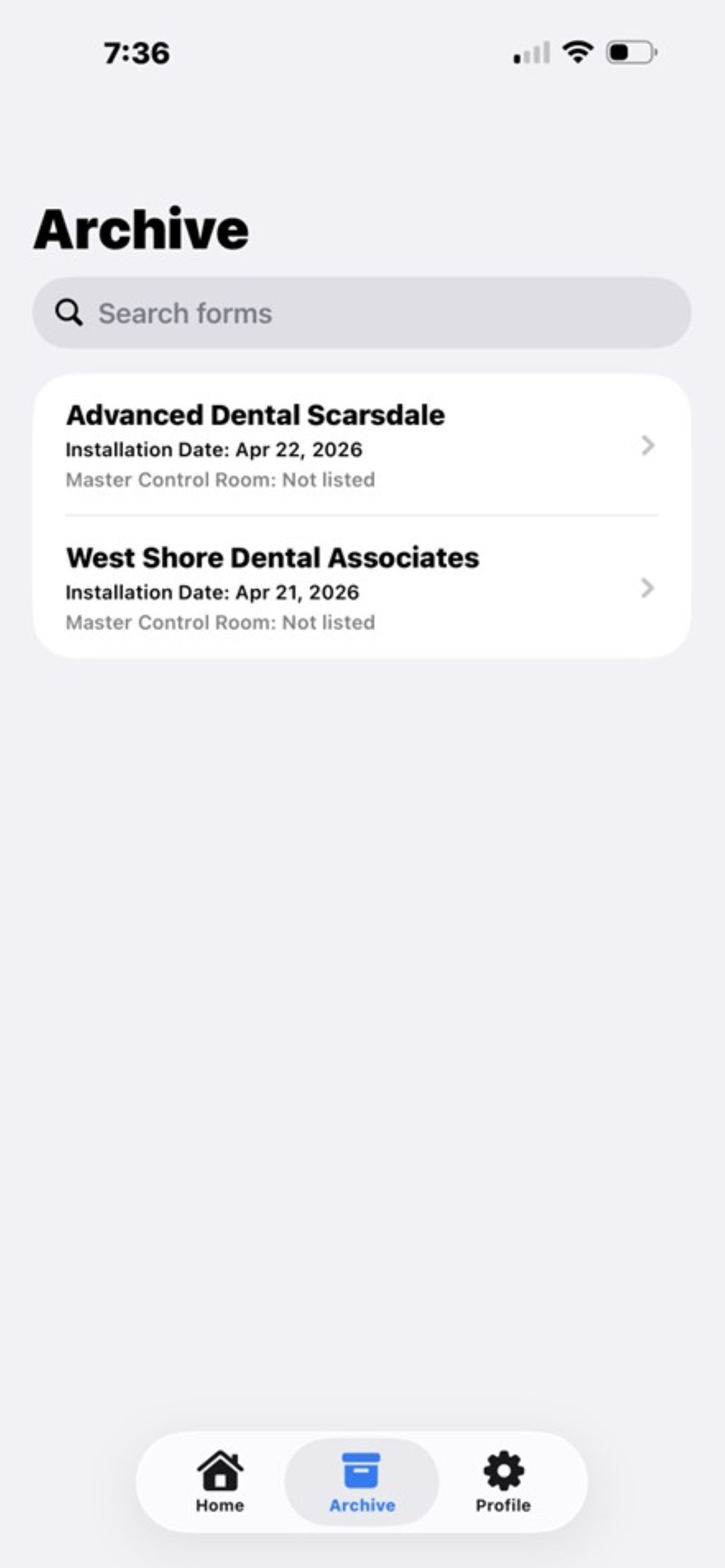 2579 Form App screenshot 2