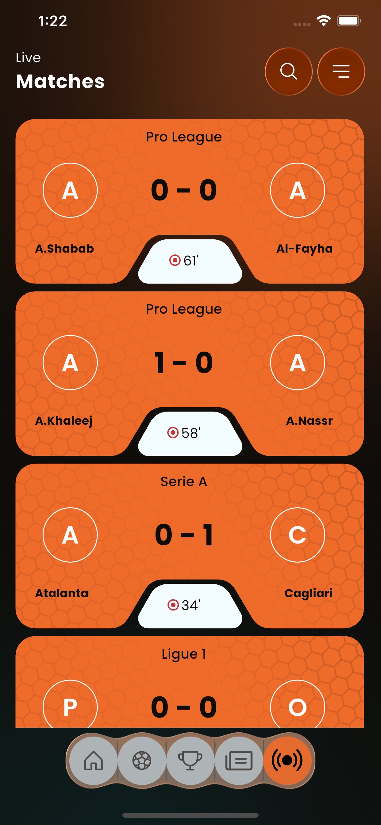 Screenshot 5 of Luna Soccer: Scores & Stats