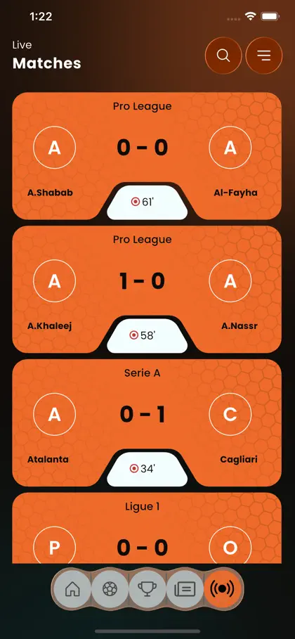 Screenshot 5 di 6 di Luna Soccer: Scores & Stats