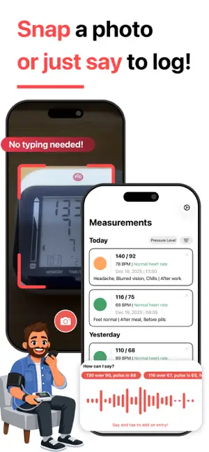 Press: Blood pressure monitor screenshot 2