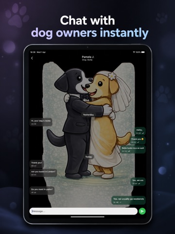 Dogs Dating app iPad screenshot