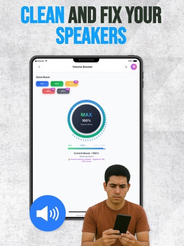 Speaker Cleaner Plus iPad screenshot