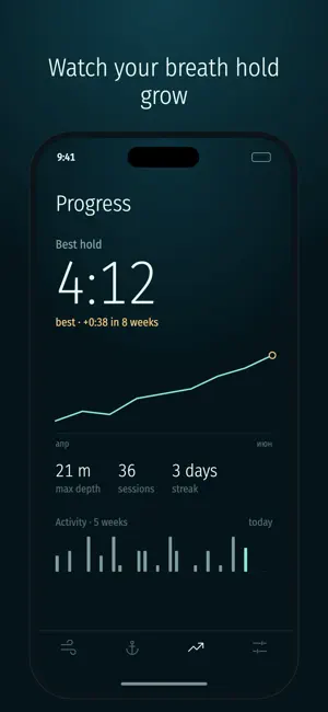 Deepline: Apnea & Freedive screenshot 3