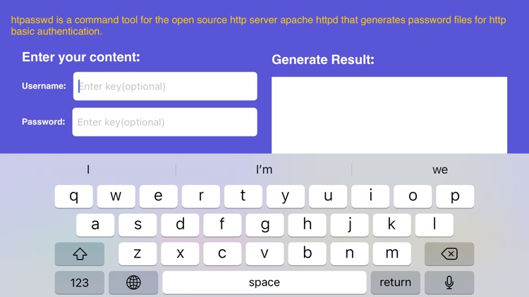 FastGenerationHtpasswd