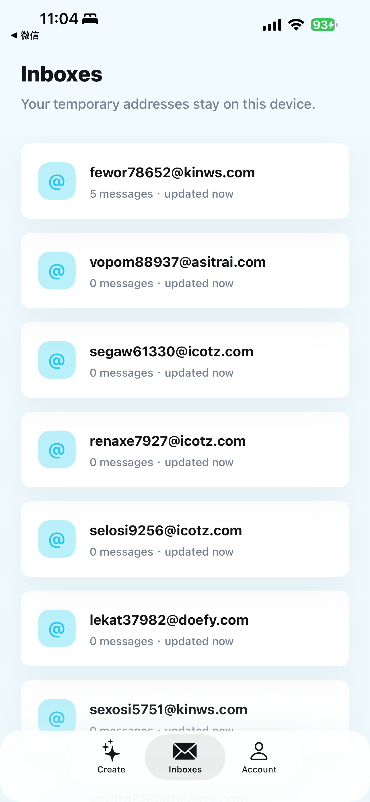 iMail - Temporary Mail screenshot 3