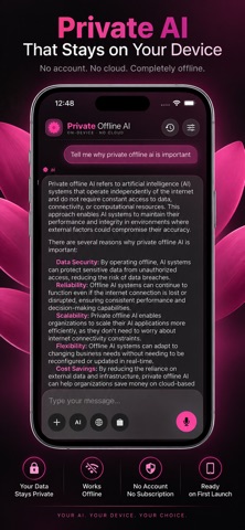 Private Offline AI Screenshot 1 of 9