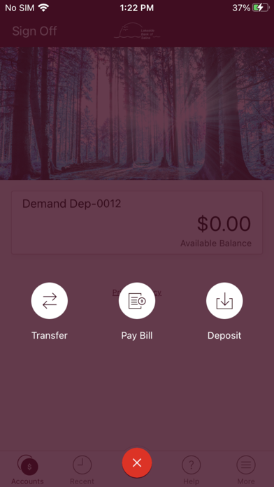 Lakeside Mobile Banking Screenshot