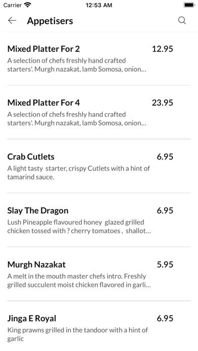Zeera Restaurant Screenshot