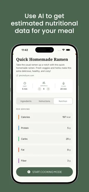 Recipea: AI Recipe Saver screenshot 4