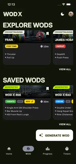 WOD X: WOD Generator & Timers screenshot 3