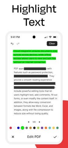 PDF Filler: Edit & Sign iPhone screenshot