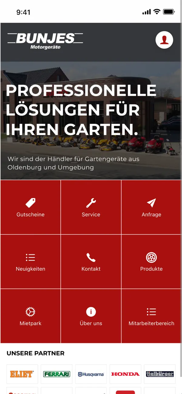 Screenshot #1 pour Bunjes Motorgeräte