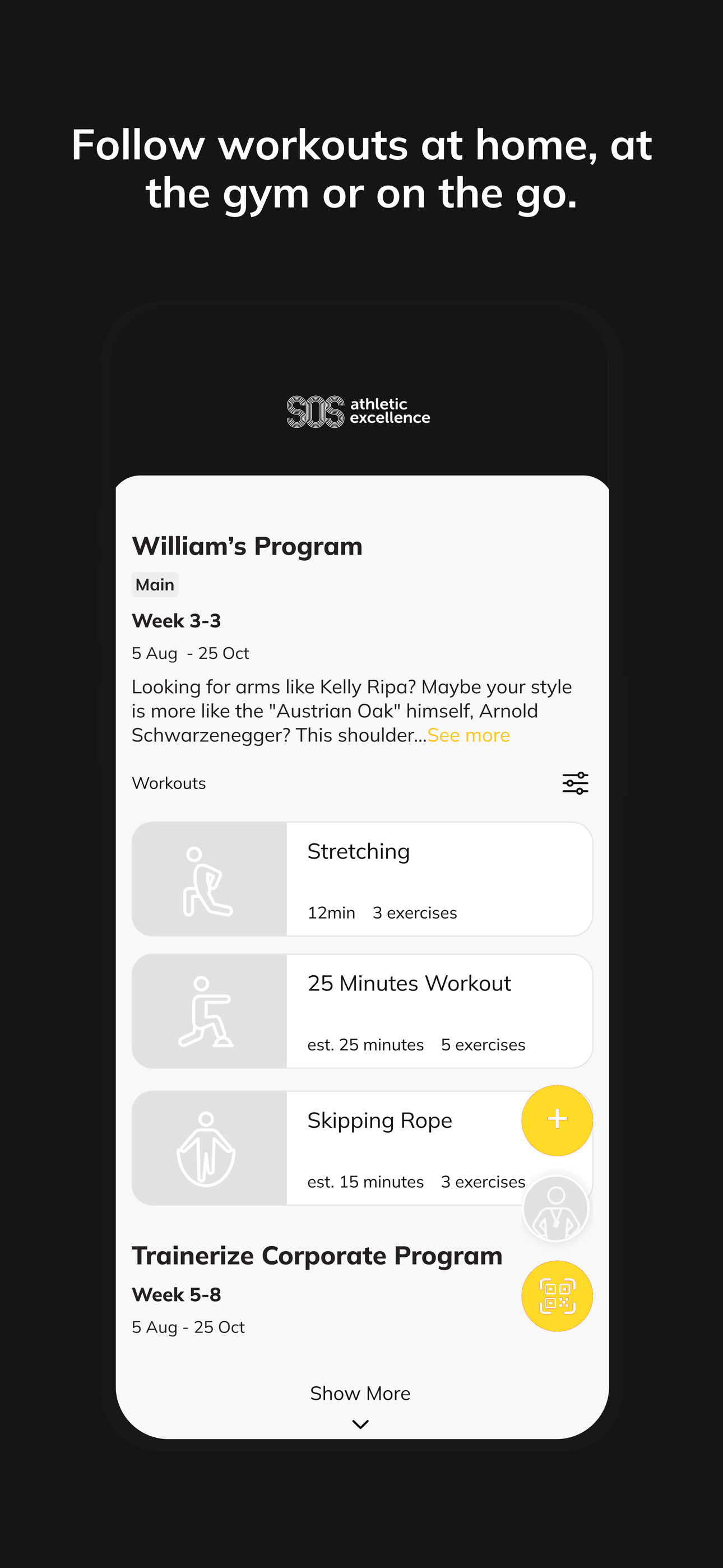 SOS Athletic Excellence App screenshot 5
