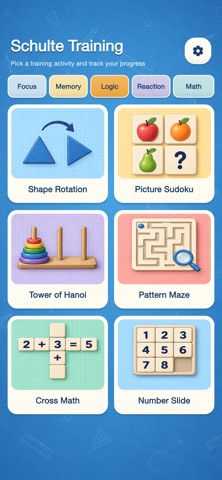 Schulte Grid - Brain Training Screenshot 3 of 5