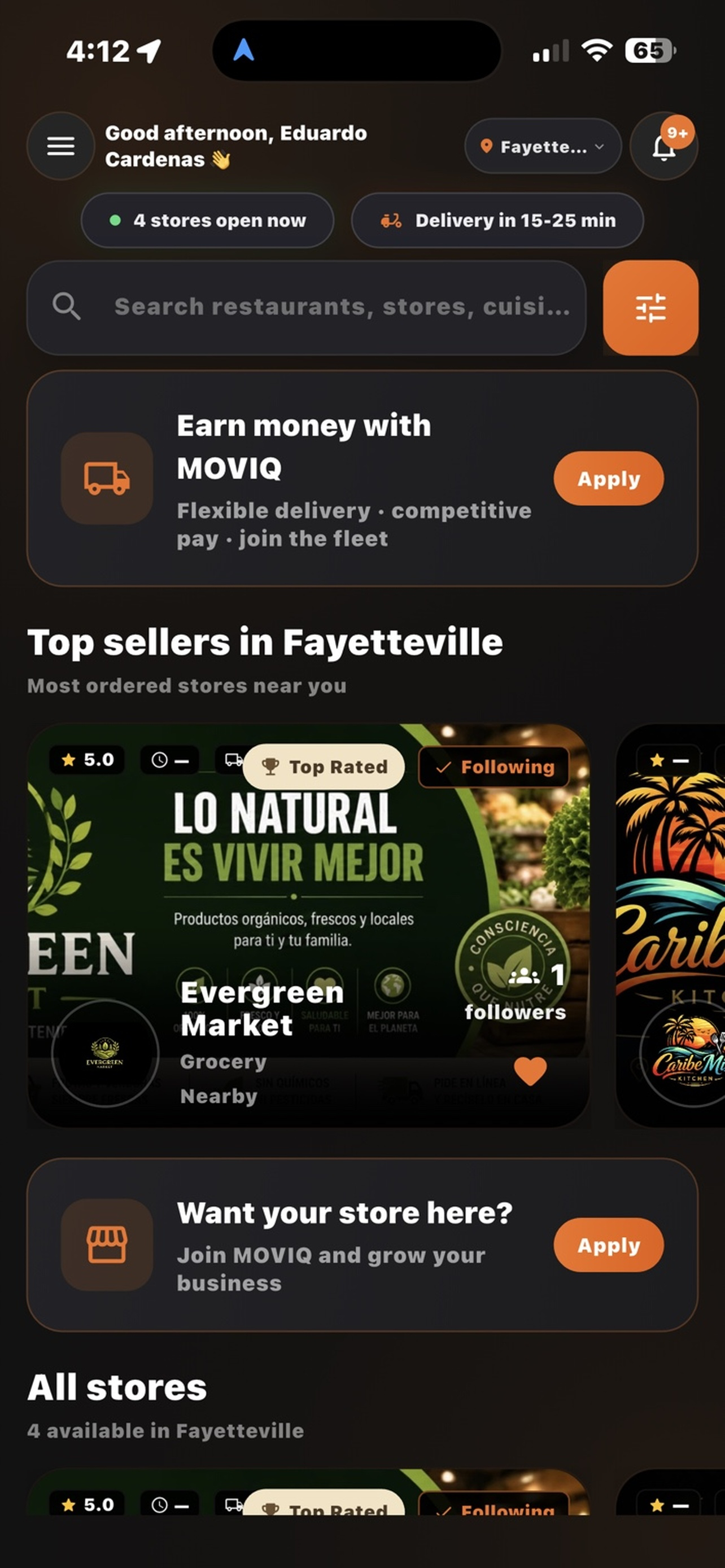 MOVIQ Delivery screenshot 3