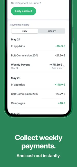 Bolt Driver: Drive & Earn iPhone screenshot 4