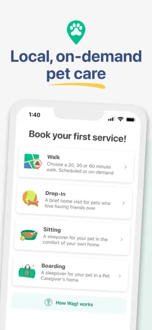 Wag! - Dog Walkers & Sitters iPhone screenshot 1