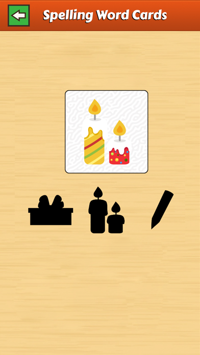 Word Spelling Cards Game Screenshot