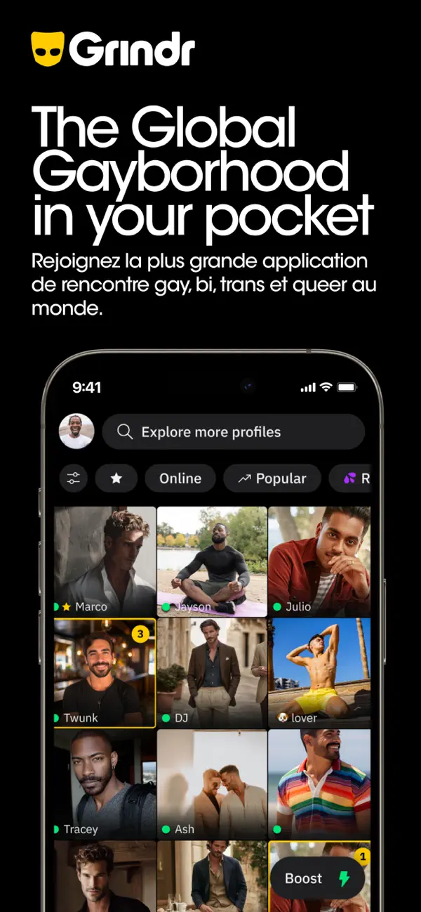 Screenshot #1 pour Grindr - social gay et le chat