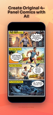AI 4-Panel Comic Maker Screenshot 2 of 5