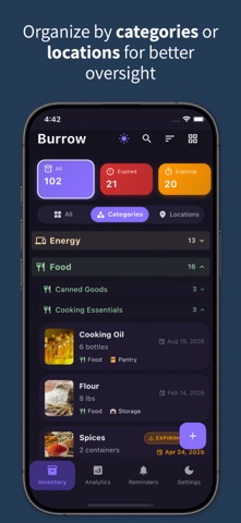 Burrow - Supply Tracker Screenshot 2 of 7