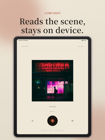 Moodshot: Photo to Music iPad screenshot