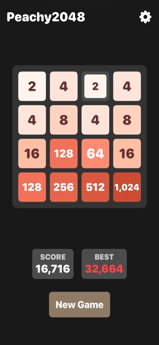 Peachy 2048 screenshot 1