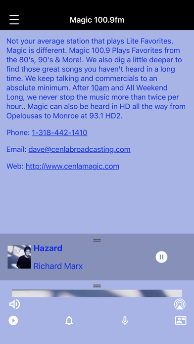 Magic 100.9 & 93.1 HD2 Screenshot