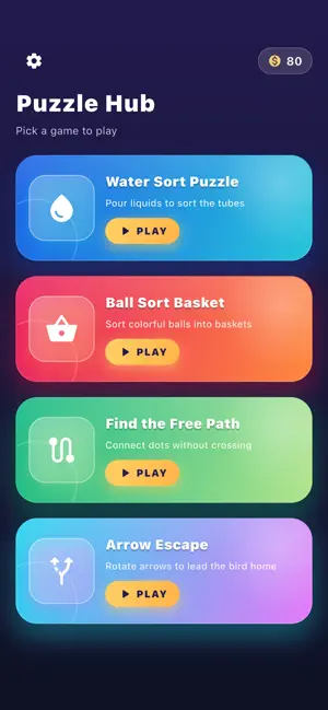 Puzzle Hub: Brain Games screenshot 2