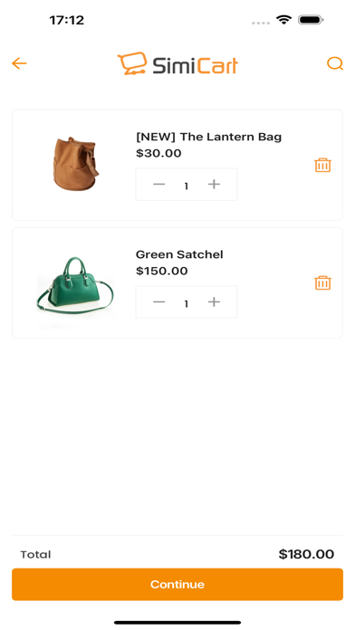 Shopify Mobile App Demo Screenshot