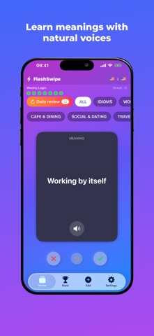 FlashSwipe – Language Cards Screenshot 6 of 6