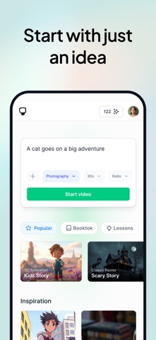 Hypernatural: AI Video Stories iPhone screenshot