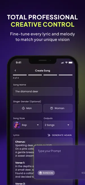 AI Songs: AI Music Generator iPhone screenshot 3