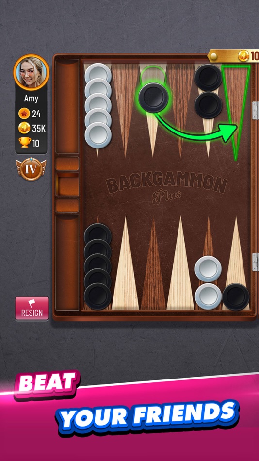 #9. Backgammon Plus - Board Games (iOS) 由: Zynga Inc.