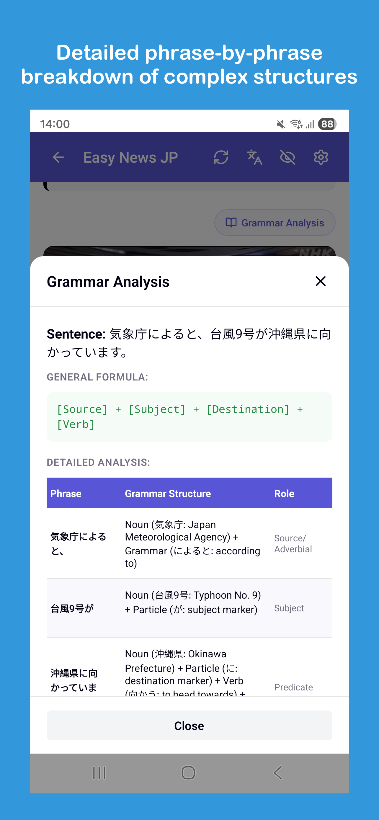 Easy Japanese News: N5-N3 screenshot 2